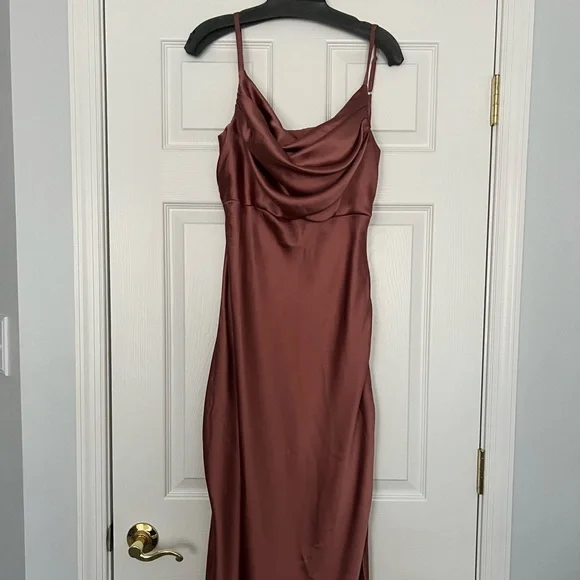 revelry skye satin dress Revelry black SKYE SATIN DRESS